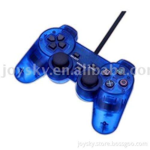 Dual shock controller clear for ps2 video game accessories